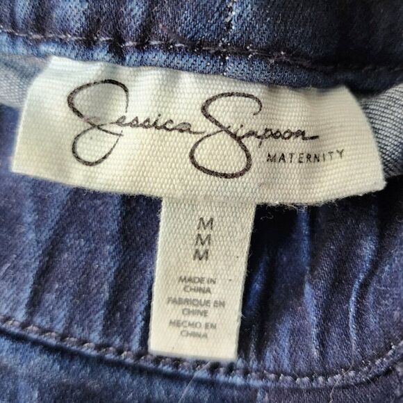 Maternity Size Medium Pull on Jeans | Skinny Leg | Jessica Simpson | Dark Wash - Picture 6 of 6